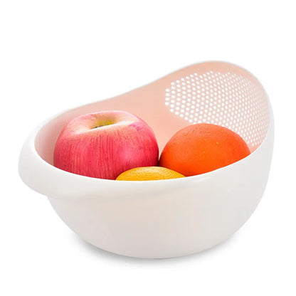 Rice Colander With Handles Kitchen Drain Basket Fall 2026 Easy Rinse Quick Drain