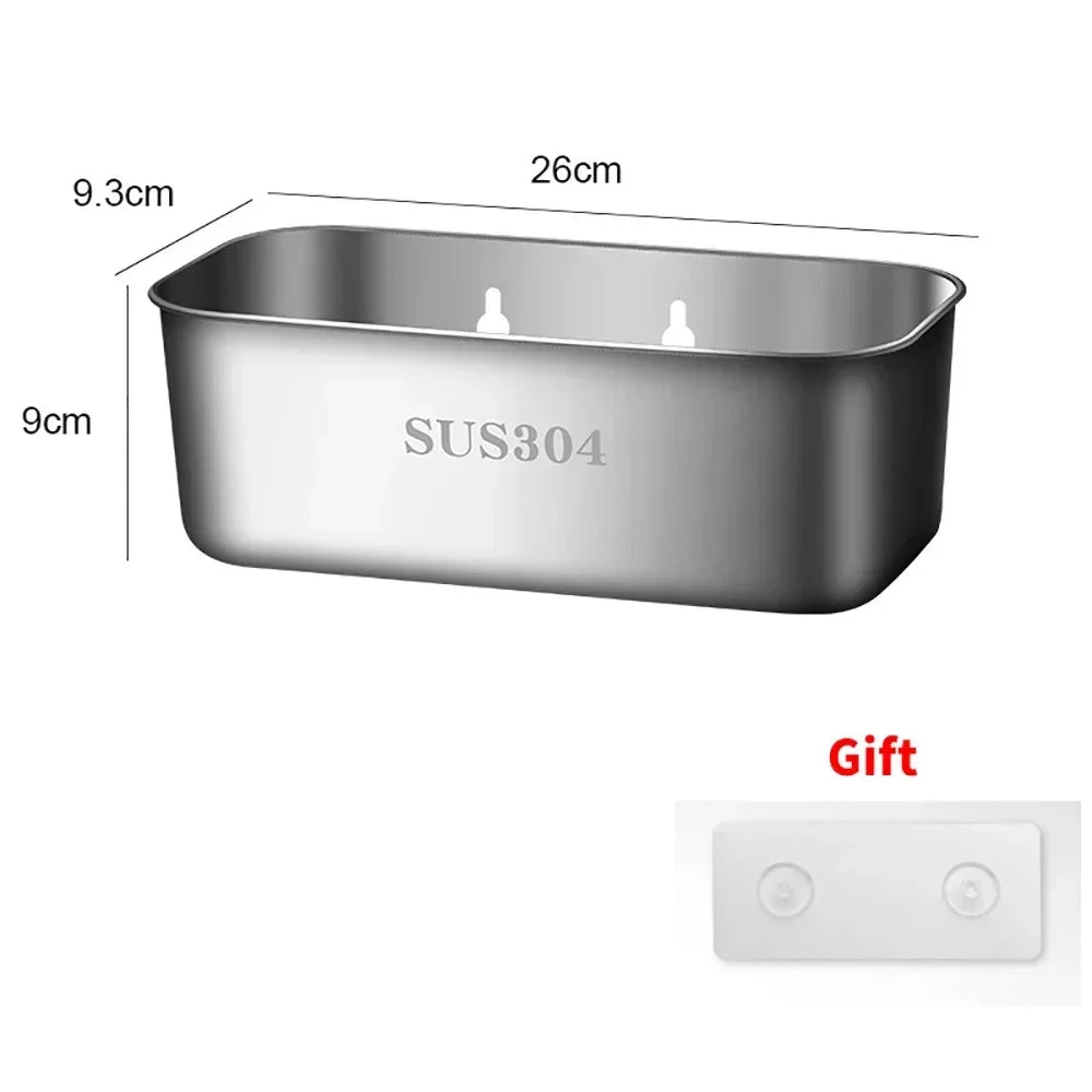 Stainless Steel Sink Strainer Basket, 304 Stainless, Fruit Vegetable Drainer, Eco Friendly Viral Trend 2026
