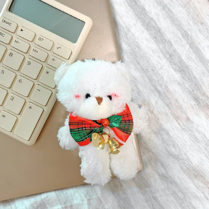 Variant image for Cute 12cm Plush Rabbit Keychain Doll - Soft Stuffed Animal Keychain Gift for Girls in Blush Pink-4