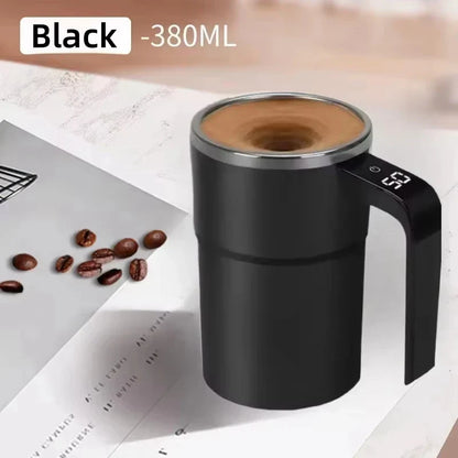 Self Stirring Mug 380ML Stainless Steel Interior USB Rechargeable Electric Coffee Cup Back To Work 2025 IP67 Waterproof