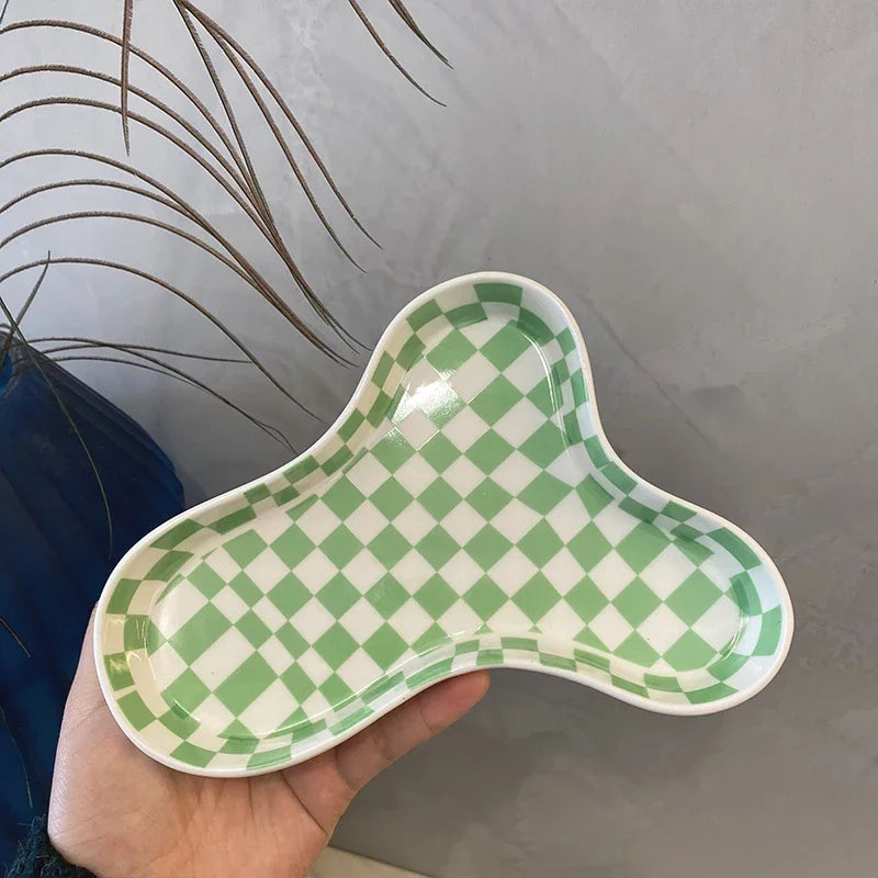 Ceramic Cloud Plate Minimalist Decorative Tray Fall 2025 Home Decor Multipurpose Jewelry And Snack Dish