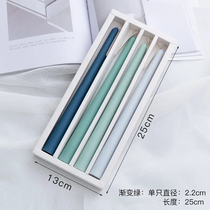 Taper Candles 4 Pack Slender Scented Smokeless Long Branch Wedding Table Decor Fall 2025 DIY Centerpieces