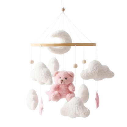 Baby Crib Mobile Wooden Nursery Newborn Sensory Toys