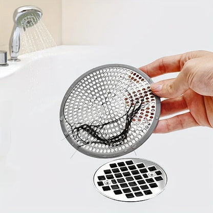 Hair Strainer Drain Cover Circular Shower Sink Hair Catcher, Easy Hair Cleanup For Bathroom And Kitchen Fall 2026