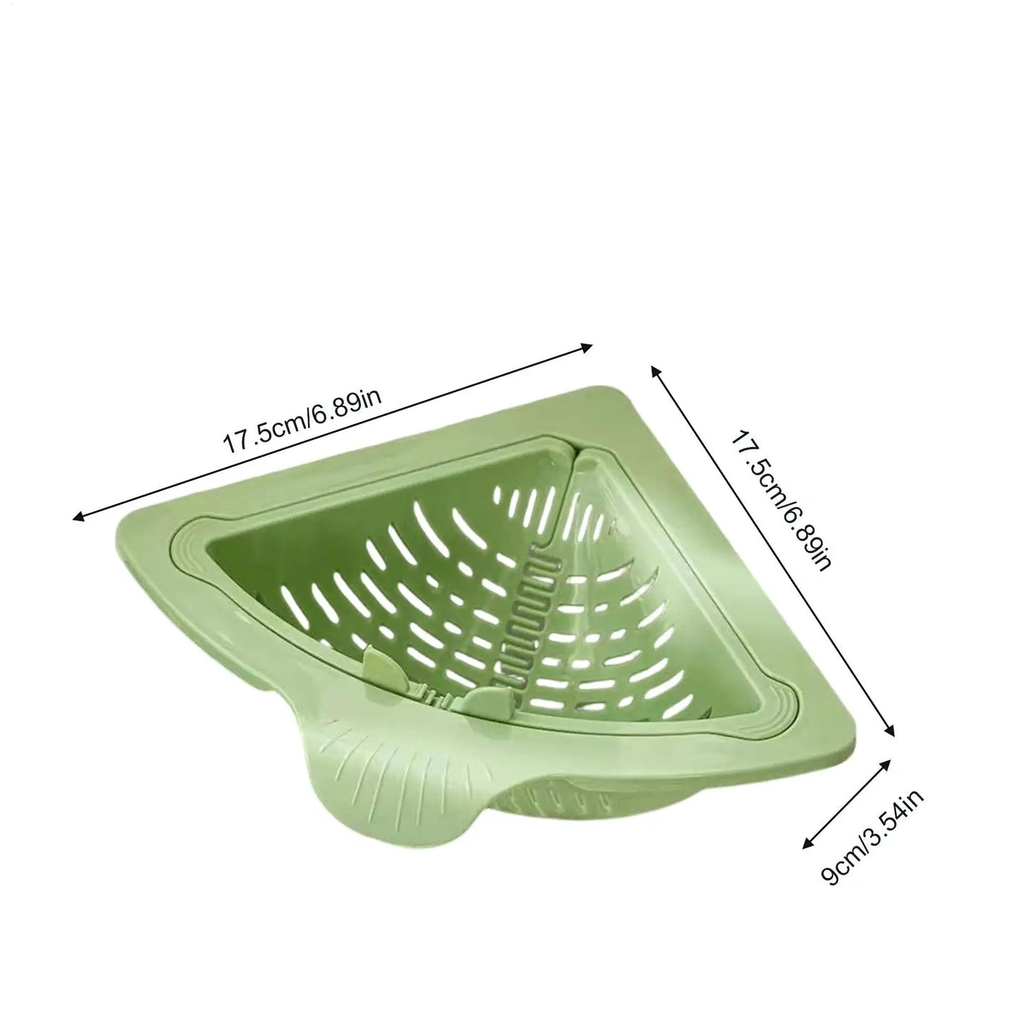 Magnetic Sink Drain Basket Triangle Stainless Steel For Vegetables And Fruit Drainage Eco Friendly Kitchen Organizer