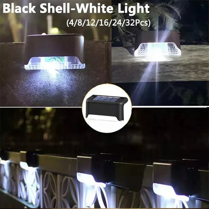 Solar Deck Lights Outdoor Waterproof LED Fence Lights for Patio Stairs Pathway Fall 2026 Eco Friendly