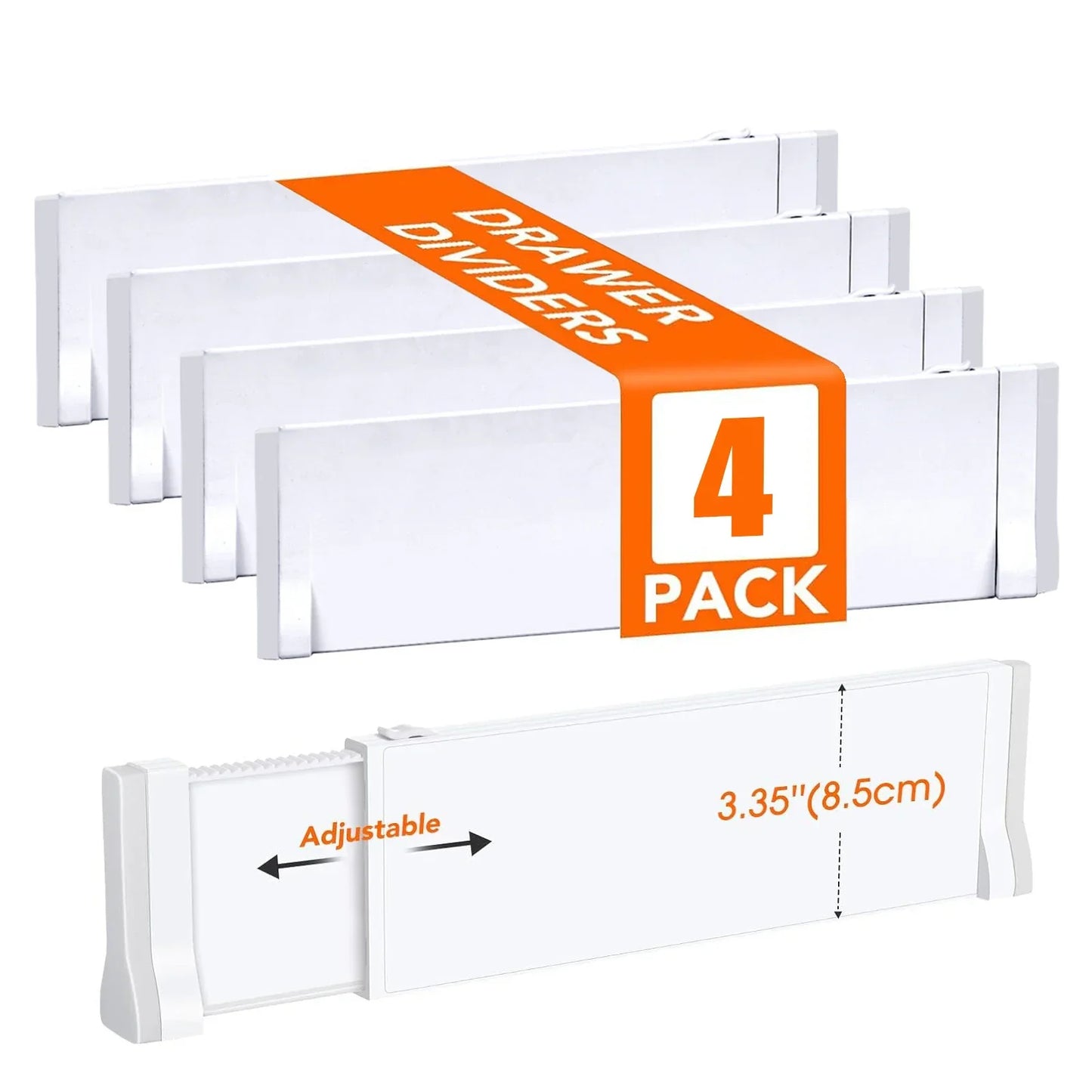 Drawer Dividers Adjustable Expandable Drawer Organizers Back To School 2025 Space Saving Dresser Storage