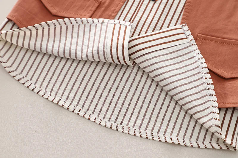 Occasion wear styling of the boys casual summer t-shirt and shorts outfit - view 11
