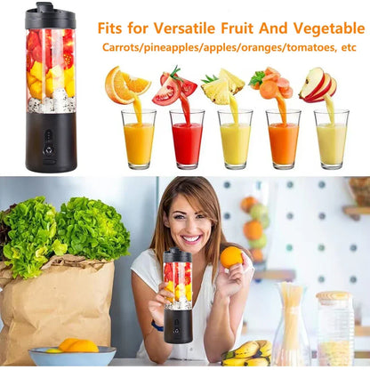 Portable Blender 6-Blades Smoothie Maker Summer Essentials 2026 Rechargeable On The Go Juicer
