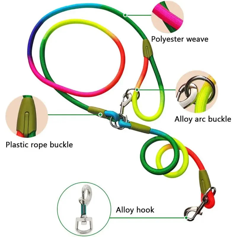 Hands Free Dog Leash Reflective Adjustable Nylon Walking Jogging Leash Fall 2025 Secure Hands Free Control