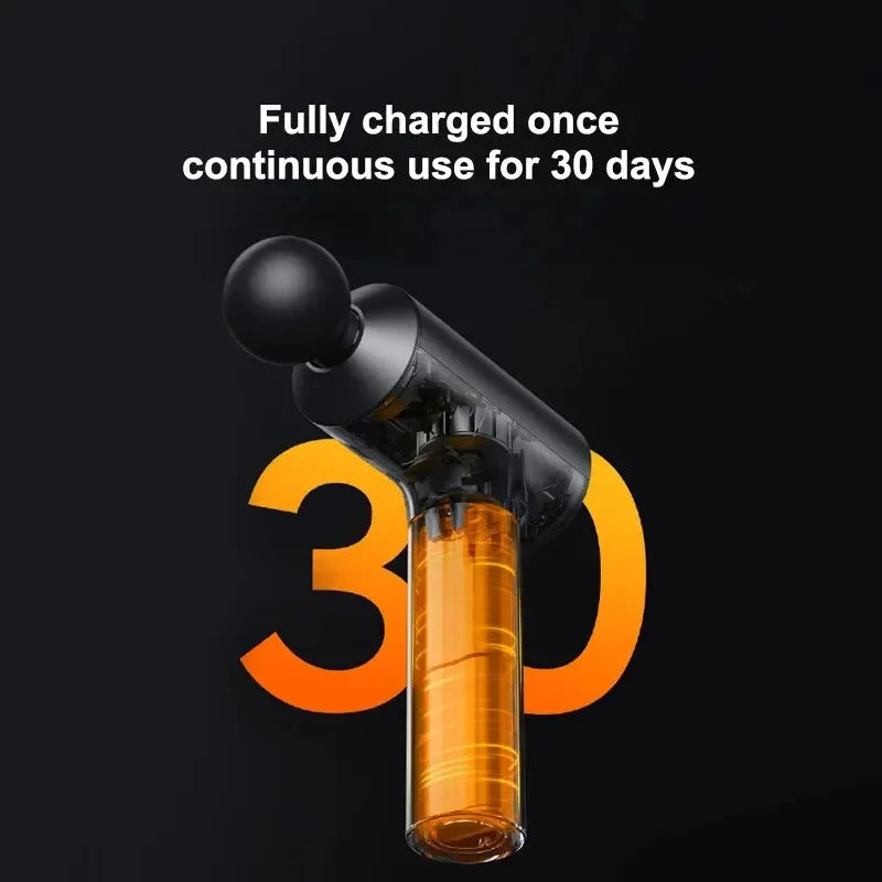 Massage Gun Black Fascia Gun Dual Mode 3 Gear Hot Pack Spring 2026 Wellness Intelligent Safety