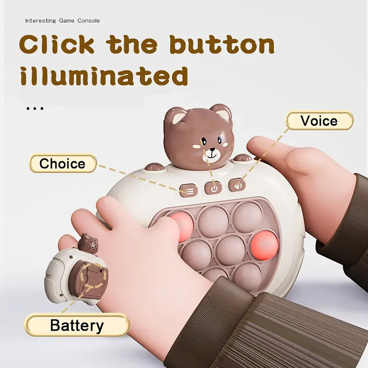 Speed Push Decompression Puzzle Game Console - Engaging Squeeze Toy for Teens and Adults, Develops Coordination and Problem-Solving Skills
