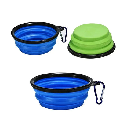 350ml Pet Folding Bowl - Portable Dog & Cat Food Water Bowl