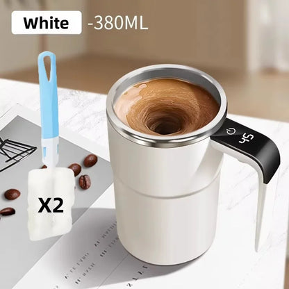 Self Stirring Mug 380ML Stainless Steel Interior USB Rechargeable Electric Coffee Cup Back To Work 2025 IP67 Waterproof