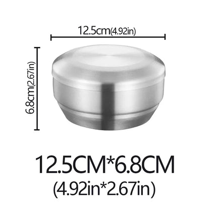 Stainless Steel Double Layer Rice Bowl With Lid Insulated