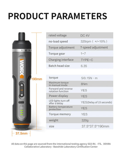 Cordless Screwdriver Kit With 30 Bit Set USB Rechargeable 4V DIY Tool For Home Projects Fall 2025
