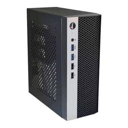Mini ITX HTPC Case 1U PSU Support Mesh Compact Home Theater