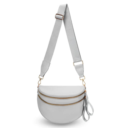 Casual women's checkered fanny pack – large capacity bum bag, adjustable crossbody mommy travel bag