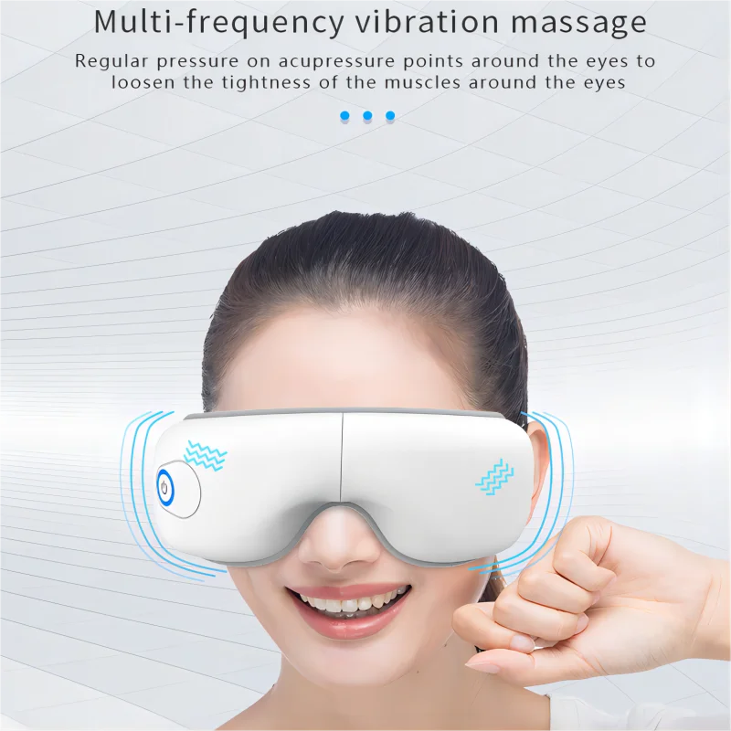 Eye Massager Foldable With Heat And Bluetooth Music Sleep Aid For Eye Strain 2026 Trend