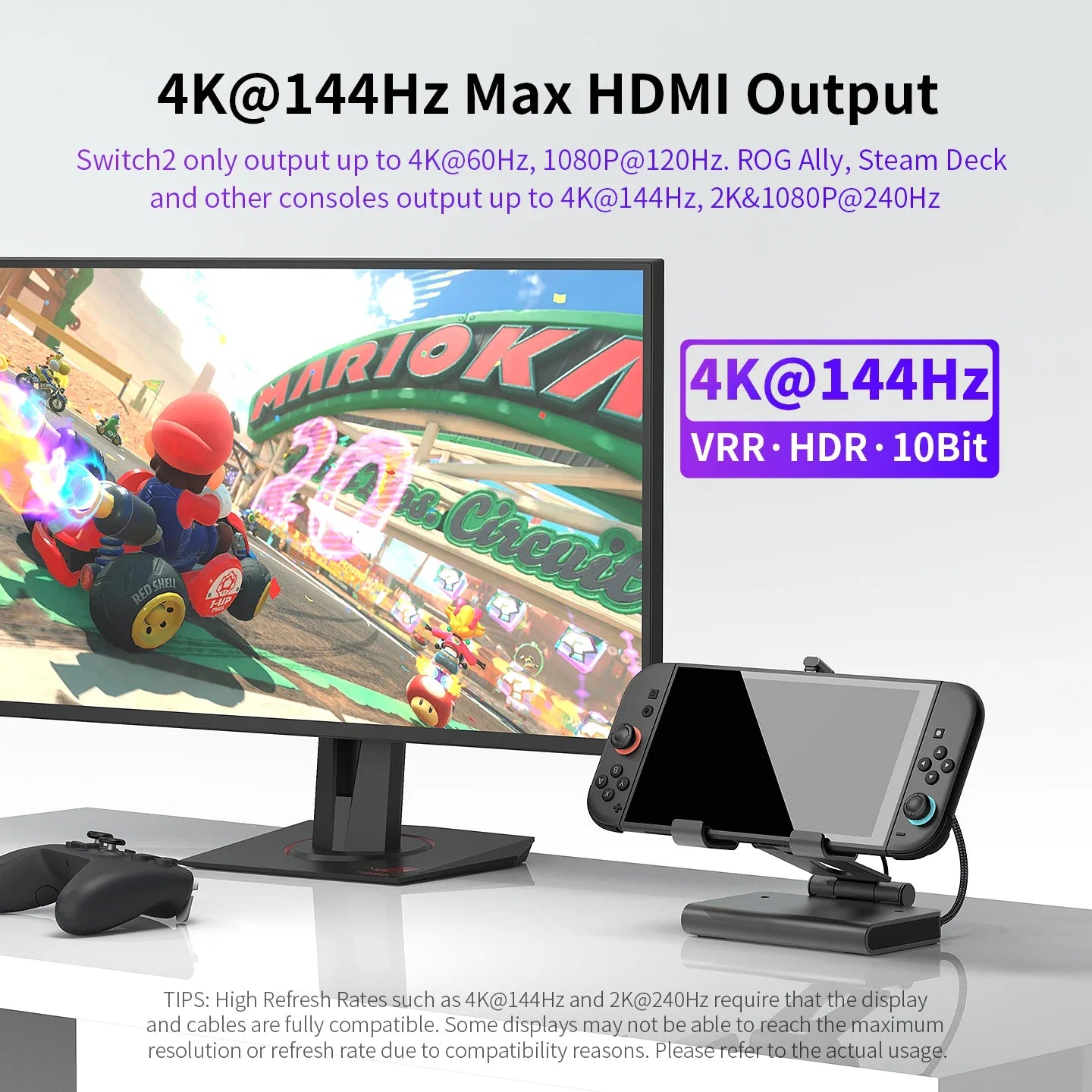 Docking Station 100W With Dual Fans 4K HDMI Gaming Dock