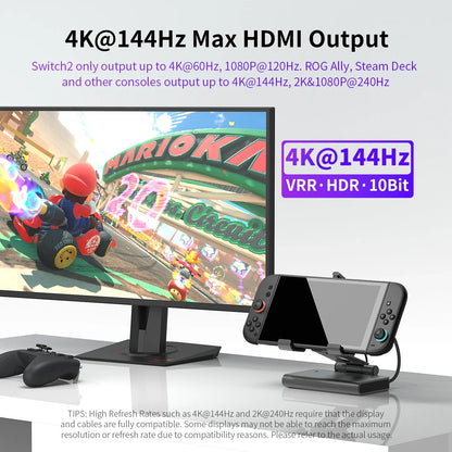 Docking Station 100W With Dual Fans 4K HDMI Gaming Dock