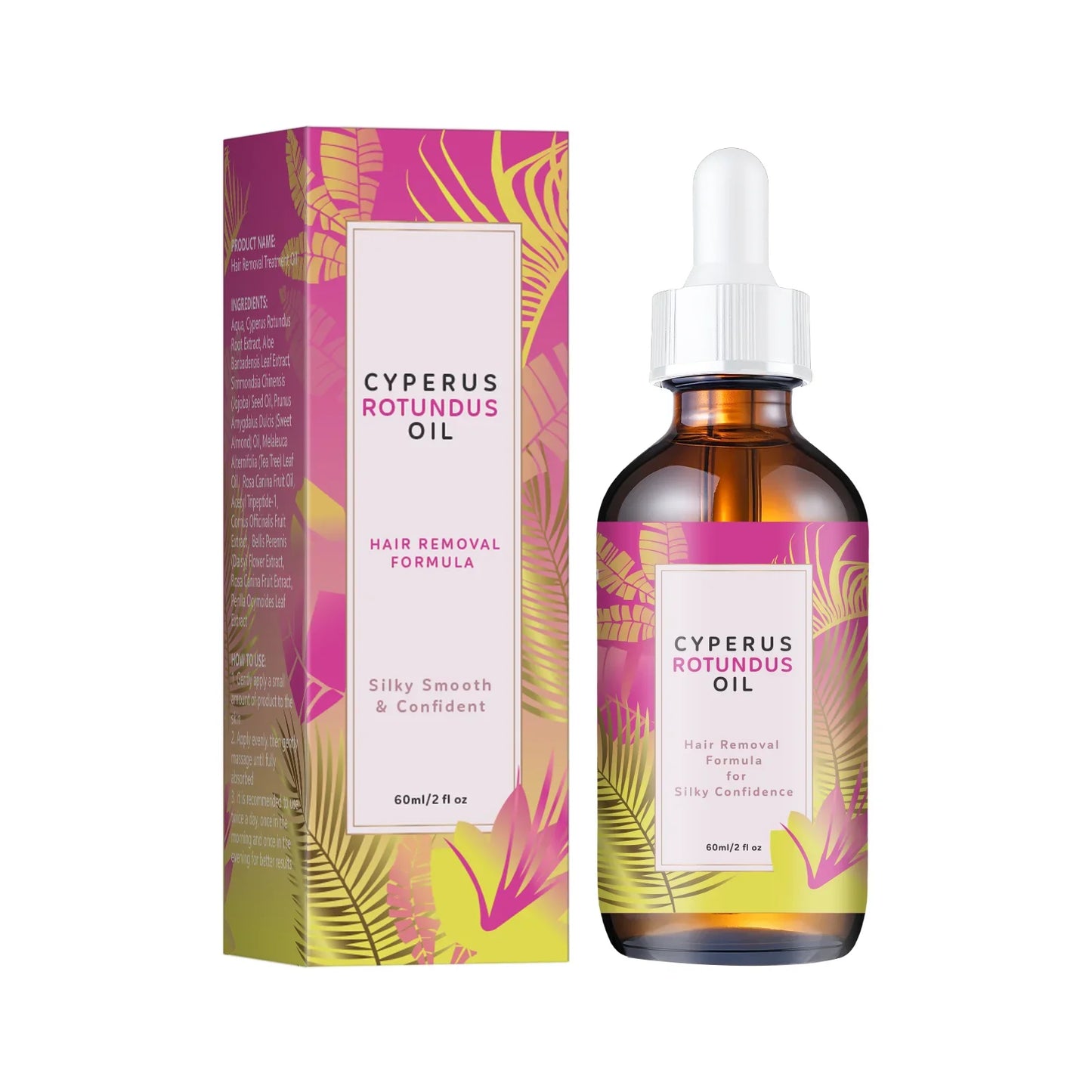 Hair Removal Oil 60ml Natural Jojoba Almond Oil For All Skin Types Long Lasting Smooth Skin TikTok Viral Fall 2026