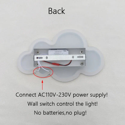 Cloud Wall Lamp Dimmable LED Nursery Light Remote Control Night Light Nursery Bedroom Decor Fall 2025 Cozy