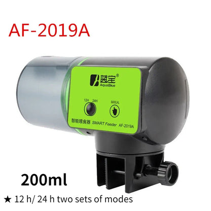 Automatic Fish Feeder 200g Reservoir Plastic Aquarium Feeder Fall 2025 Timed Hands Free Feeding