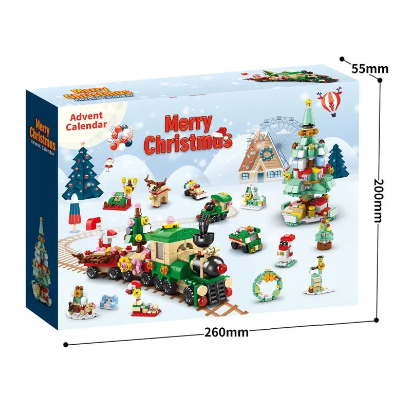 Christmas Building Blocks Advent Calendar DIY Kit Kids