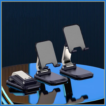 Foldable Aluminum Mobile Phone & Tablet Stand - Ergonomic Desk Holder for iPad, iPhone, Adnroid Accessories