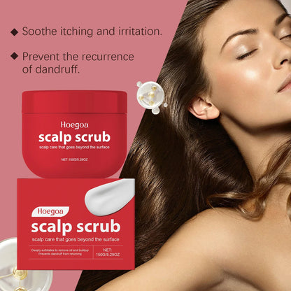 Scalp Scrub Exfoliating Shampoo Anti-Dandruff Deep Cleansing Nourishing All Hair Types
