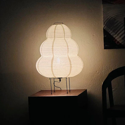 LED Rice Paper Lamp Tricolor Dimming Japanese Style