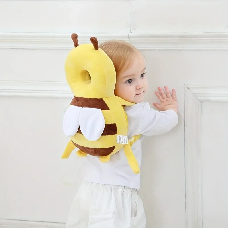 Baby Head Protection Pillow, Breathable Plush Anti-Fall Hat for Toddlers, Lightweight 30cm Soft Cushion