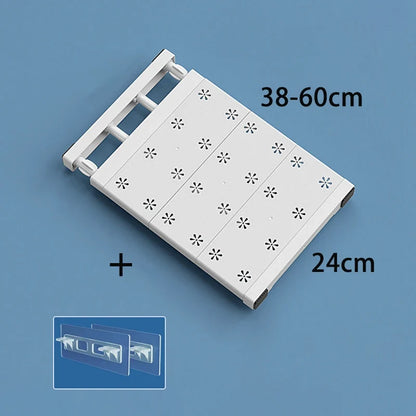 Wall-Mounted Adjustable Shelves - Home Organizers for Closet, Bathroom & Kitchen Storage