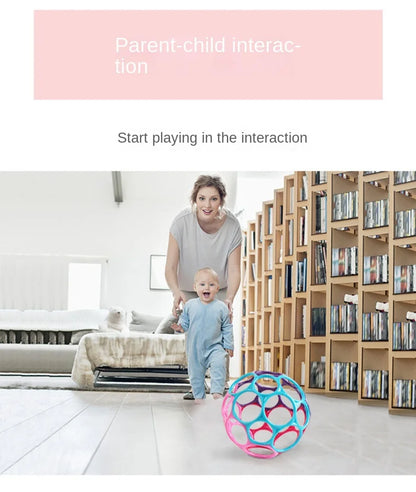Baby Rattle Teether Ball Newborn Sensory Toys Soft Safe