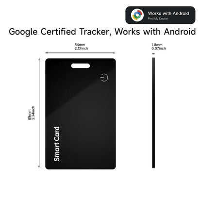 Smart Wallet Tracker Card IP68 Waterproof – Wireless Rechargeable Android Item Locator 2026