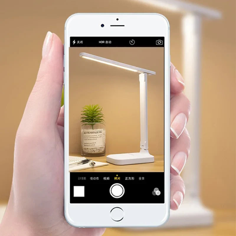 LED Desk Lamp Touch Dimmable Rechargeable Eye Protection
