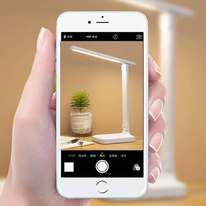 LED Desk Lamp Touch Dimmable Rechargeable Eye Protection