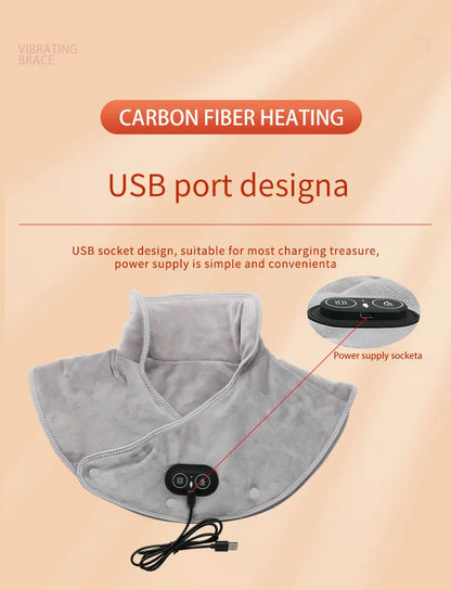 Neck Shoulder Heating Massager Infrared Vibration Therapy Pad – Pain Relief 2026