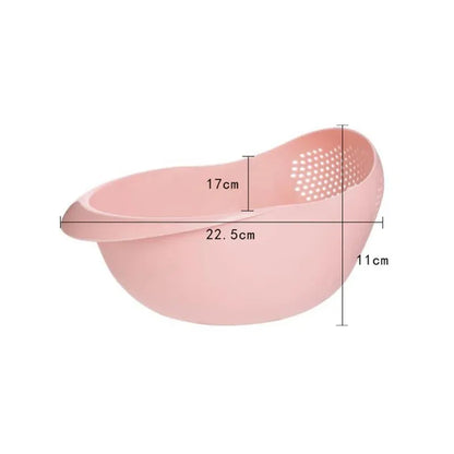 Rice Colander With Handles Kitchen Drain Basket Fall 2026 Easy Rinse Quick Drain