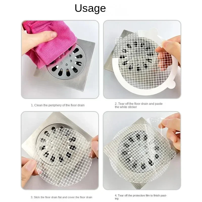 Floor Drain Filter Hair Catcher Screen Disposable Prevent Hair Clogs Drain Stopper Cover Bathroom Accessory Fall 2026
