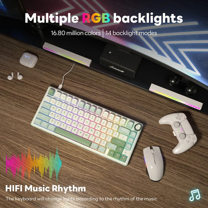 Mechanical Keyboard R75 Gasket 80Key RGB Hot Swap Spanish