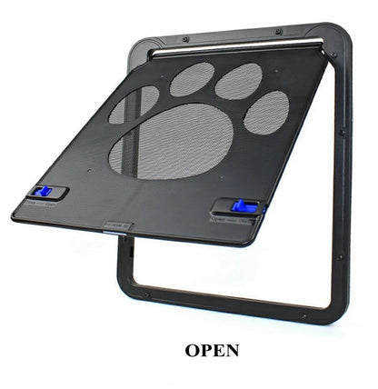 Pet Door Lockable Magnetic Screen Flap Panel Universal Door Gate Window Pet Entry Spring 2025 Easy Install Secure