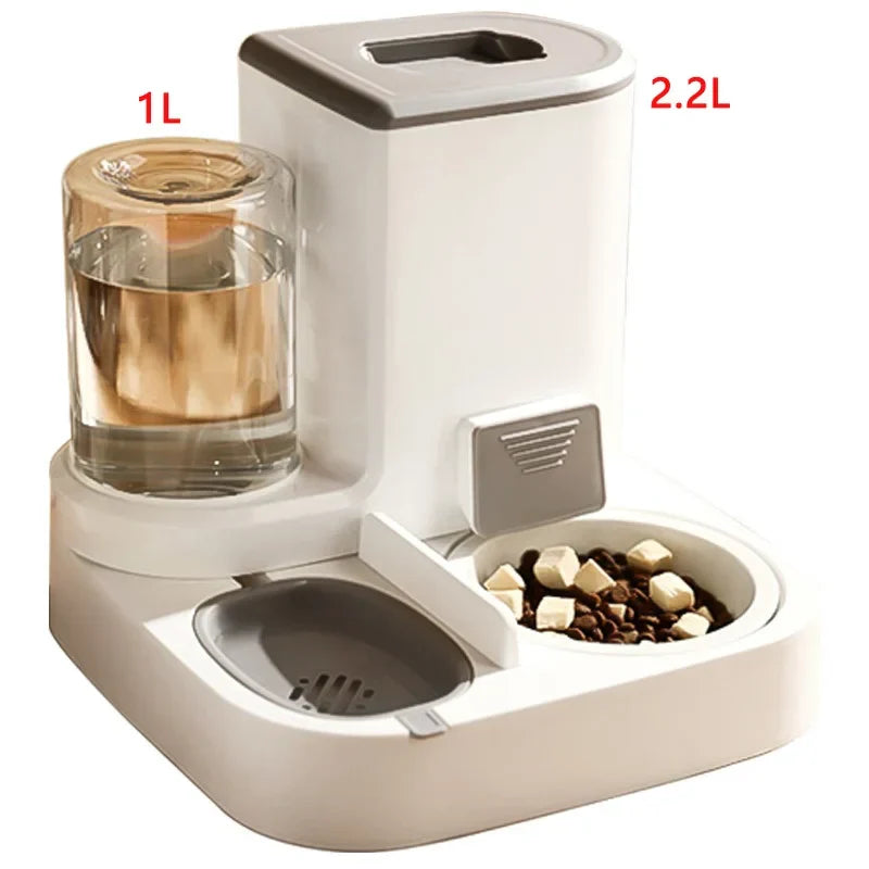 Automatic Pet Feeder Gravity Food And Water Dispenser Set No Batteries Hands Free Fall 2025 Easy Clean