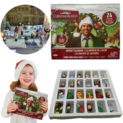 Advent Calendar 24 Days 3D Figures Christmas Countdown Gift