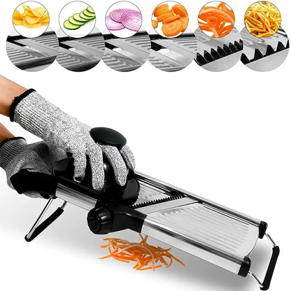 Mandoline Slicer Adjustable Stainless Steel Vegetable Cutter, Fall 2025 Kitchen Tool For Precise Julienne Slicing