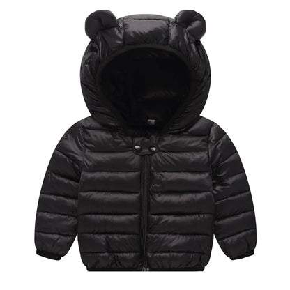 Additional gallery view 28 of kids thick padded fleece winter coat