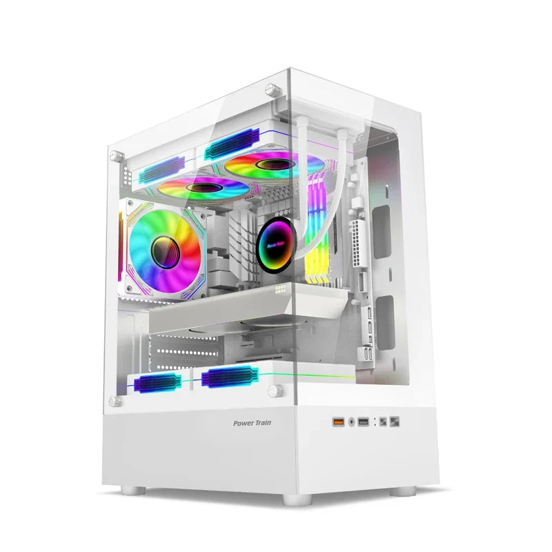 Mini ITX PC Case 240mm Water Cooling MicroATX Chassis