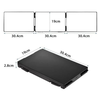 Makeup Mirror Retractable Hanging Three Fold Vanity Mirror Portable Adjustable Travel Back To School 2025