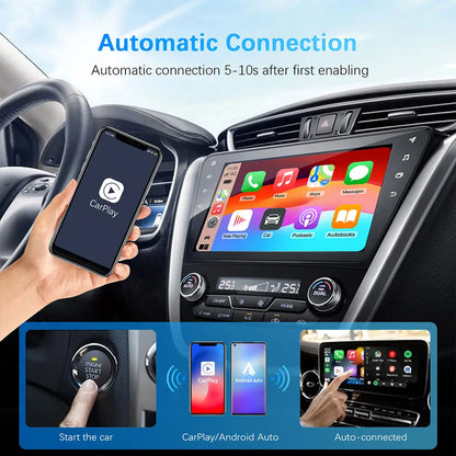 Wireless CarPlay AI Box 2in1 Android Auto Dongle Plug and Play Car Radio Upgrade 99 Percent Car Compatibility Fall 2025